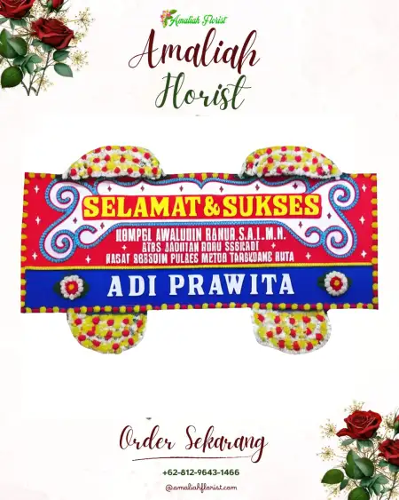 Papan Bunga Ucapan Selamat Tanggungprigel