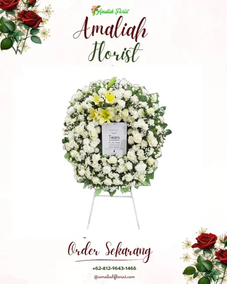 Krans Bunga Duka Tanggungprigel